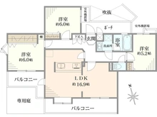 【神奈川県/横浜市栄区鍛冶ケ谷】ライオンズヒルズ本郷台 伍番館 間取り図