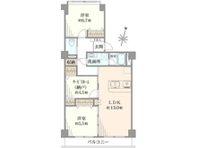 【神奈川県/横浜市港南区日野】上大岡フラワーマンション 3号棟 間取り図