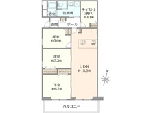【神奈川県/鎌倉市植木】ヒルハイツ鎌倉 C棟 間取り図
