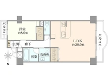 【神奈川県/藤沢市片瀬海岸】ライオンズマンション片瀬江ノ島 間取り図