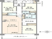 【神奈川県/横浜市青葉区新石川】コスモたまプラーザグリーンガーデン 間取り図