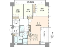 【神奈川県/横浜市青葉区美しが丘】D’グランセ美しが丘 間取り図