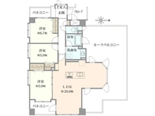 【神奈川県/川崎市宮前区鷺沼】クレッセントたまプラーザII 間取り図