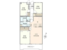 【神奈川県/横浜市青葉区美しが丘】たまプラーザ美しが丘スカイマンション B棟 間取り図