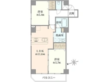 【神奈川県/横浜市青葉区荏田町】ライオンズマンション江田第3 間取り図