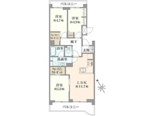 【神奈川県/川崎市宮前区犬蔵】グリーンコーポ多摩プラザ B棟 間取り図