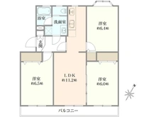 【神奈川県/川崎市宮前区有馬】鷺沼メイプル 1号棟 間取り図