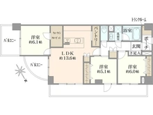 【神奈川県/横浜市都筑区中川中央】マイキャッスルセンター北II 間取り図