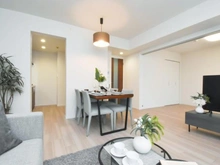 【神奈川県/川崎市宮前区東有馬】東急ドエルアルス鷺沼東 リビング・ダイニング：※家具・調度品等は販売価格に含まれておりません。