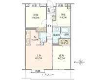 【神奈川県/川崎市宮前区東有馬】東急ドエルアルス鷺沼東 間取り図