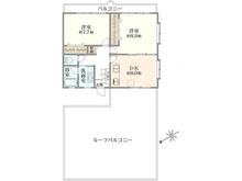 【神奈川県/川崎市宮前区犬蔵】スカイコートたまプラーザ 間取り図
