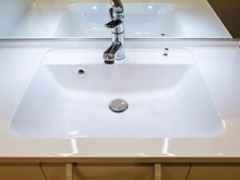 【神奈川県/横浜市都筑区佐江戸町】クレストフォルム市ヶ尾南 洗面室：化粧洗面台