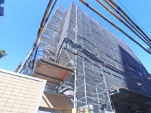 【神奈川県/川崎市宮前区犬蔵】イトーピアたまプラーザ 外観：大規模修繕工事中