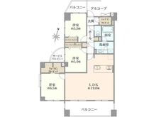 【神奈川県/横浜市都筑区牛久保東】ミオカステーロ港北II 間取り図