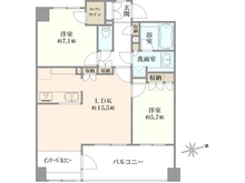 【神奈川県/横浜市都筑区仲町台】マイキャッスル仲町台ステーションフロント 間取り図