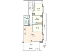 【神奈川県/横浜市青葉区新石川】東急ドエル・アルスたまプラーザ 間取り図