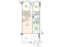 【神奈川県/川崎市宮前区犬蔵】グランシティたまプラーザI 間取り図