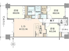 【神奈川県/川崎市宮前区東有馬】ブランズ宮崎台オンザテラス 間取り図