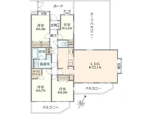 【神奈川県/川崎市宮前区有馬】ファミール鷺沼 間取り図