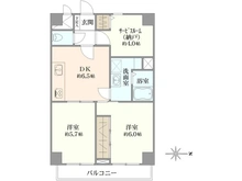 【神奈川県/横浜市青葉区新石川】ライオンズマンションたまプラーザ第五 間取り図