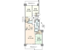 【神奈川県/横浜市都筑区茅ケ崎東】港北ニュータウンイオ 2番館 間取り図