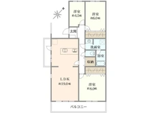 【神奈川県/横浜市都筑区荏田東】けやきが丘住宅 2号棟 間取り図