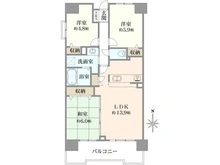 【神奈川県/横浜市緑区白山】ローヤルシティ鴨居 7番館 間取り図