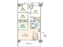 【神奈川県/横浜市都筑区牛久保東】ヴィークコートセンター北 間取り図