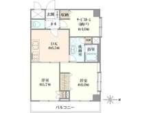 【神奈川県/横浜市青葉区新石川】ライオンズマンションたまプラーザ第5 間取り図