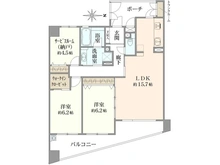 【神奈川県/川崎市宮前区有馬】ヴェルビュ鷺沼 パークサイド 間取り図
