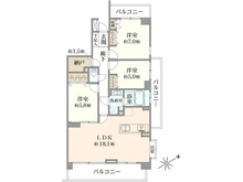 【神奈川県/川崎市宮前区有馬】鷺沼南パーク・ホームズヴィエント  間取り図