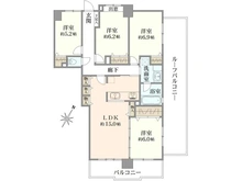 【神奈川県/川崎市宮前区犬蔵】エステ・スクエアたまプラーザ 間取り図