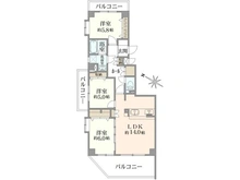 【神奈川県/横浜市青葉区美しが丘】 グレイスたまプラーザII 間取り図