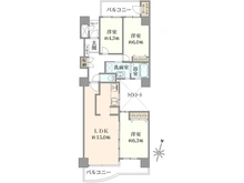 【神奈川県/大和市西鶴間】ハイネスアミティ鶴間壱番館 間取り図