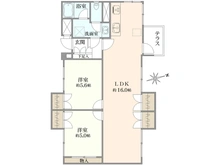 【神奈川県/川崎市宮前区宮崎】東急ドエル宮崎台ビレジ 間取り図