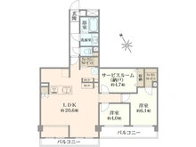 【神奈川県/川崎市宮前区犬蔵】ニューファミール宮前平 間取り図