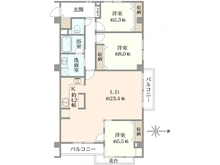 【神奈川県/川崎市宮前区土橋】鷺沼ロイヤルマンション 間取り図