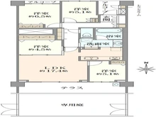【東京都/武蔵野市桜堤】桜堤庭園ファイシア G棟 間取り図