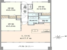 【東京都/小金井市本町】アデニウム武蔵小金井 間取り図