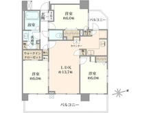 【東京都/小金井市中町】ライオンズマンション武蔵小金井南 間取り図