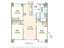 【東京都/小金井市貫井南町】ビクトリアハイム武蔵小金井 間取り図