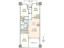 【東京都/小金井市本町】コスモフォーラム武蔵小金井 間取り図