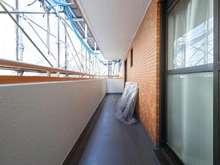 【東京都/小平市学園西町】ライオンズマンション一橋学園 バルコニー：大規模修繕工事中