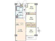 【東京都/小金井市貫井北町】パレ武蔵小金井 間取り図