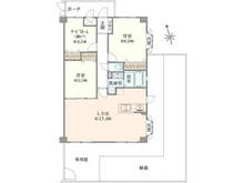 【東京都/小平市回田町】朝日パリオ武蔵小金井 間取り図