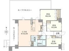 【東京都/小平市花小金井南町】シティテラス小金井公園 F棟 間取り図