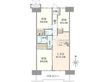 【東京都/小金井市前原町】朝日マンション武蔵小金井 間取り図