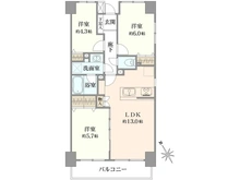【東京都/小金井市本町】藤和シティホームズ武蔵小金井II 間取り図