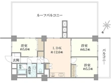 【東京都/調布市国領町】アイビハイツ調布 間取り図