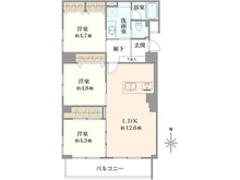 【東京都/武蔵野市境】ルネ武蔵境 間取り図